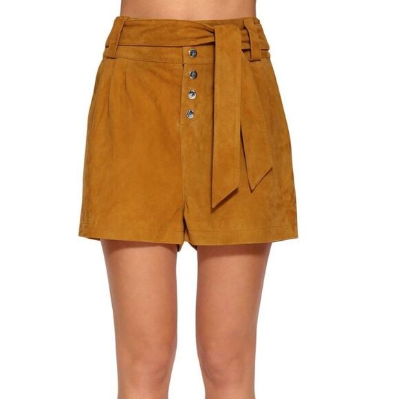 BA&SH shorts Liam Suede - Picture 1 of 4